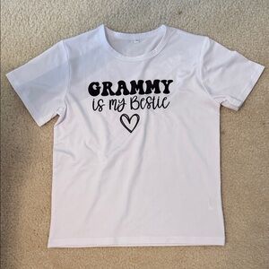 Kids White Tee - Grammy is My Bestie